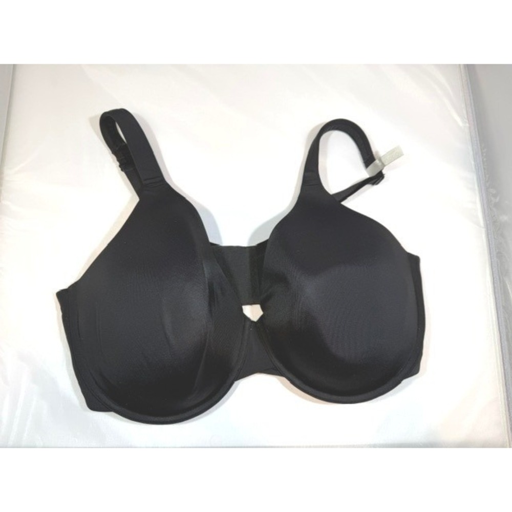 Ambrielle Everyday Full Coverage Bra‎ Black 42DDD Full Figure Underwire 76238-5